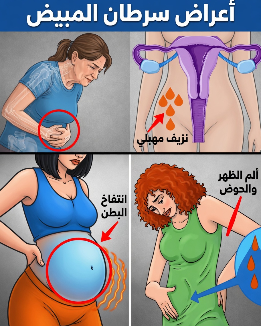 6 علامات تحذيرية لسرطان المبيض لا ينبغي تجاهلها أبدًا
