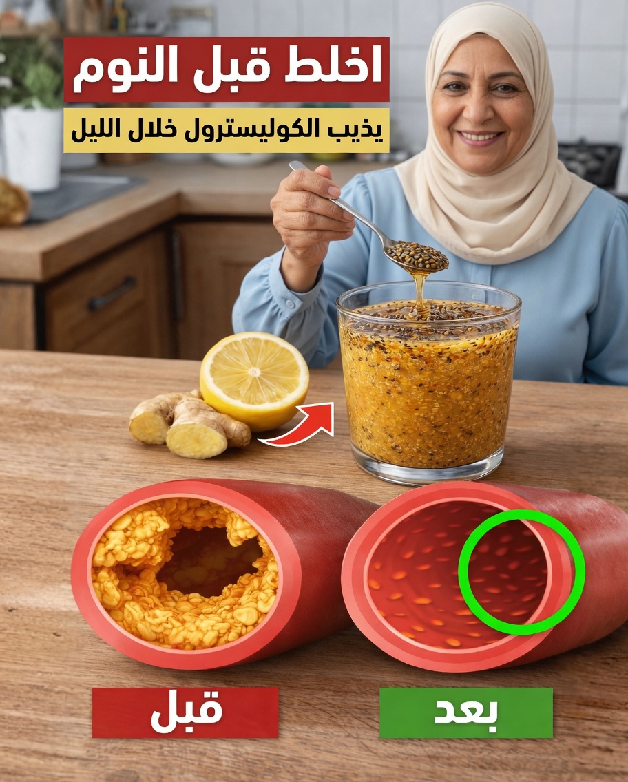 امزج الليمون والزنجبيل وبذور الشيا قبل النوم – عادة مسائية بسيطة لصحة القلب