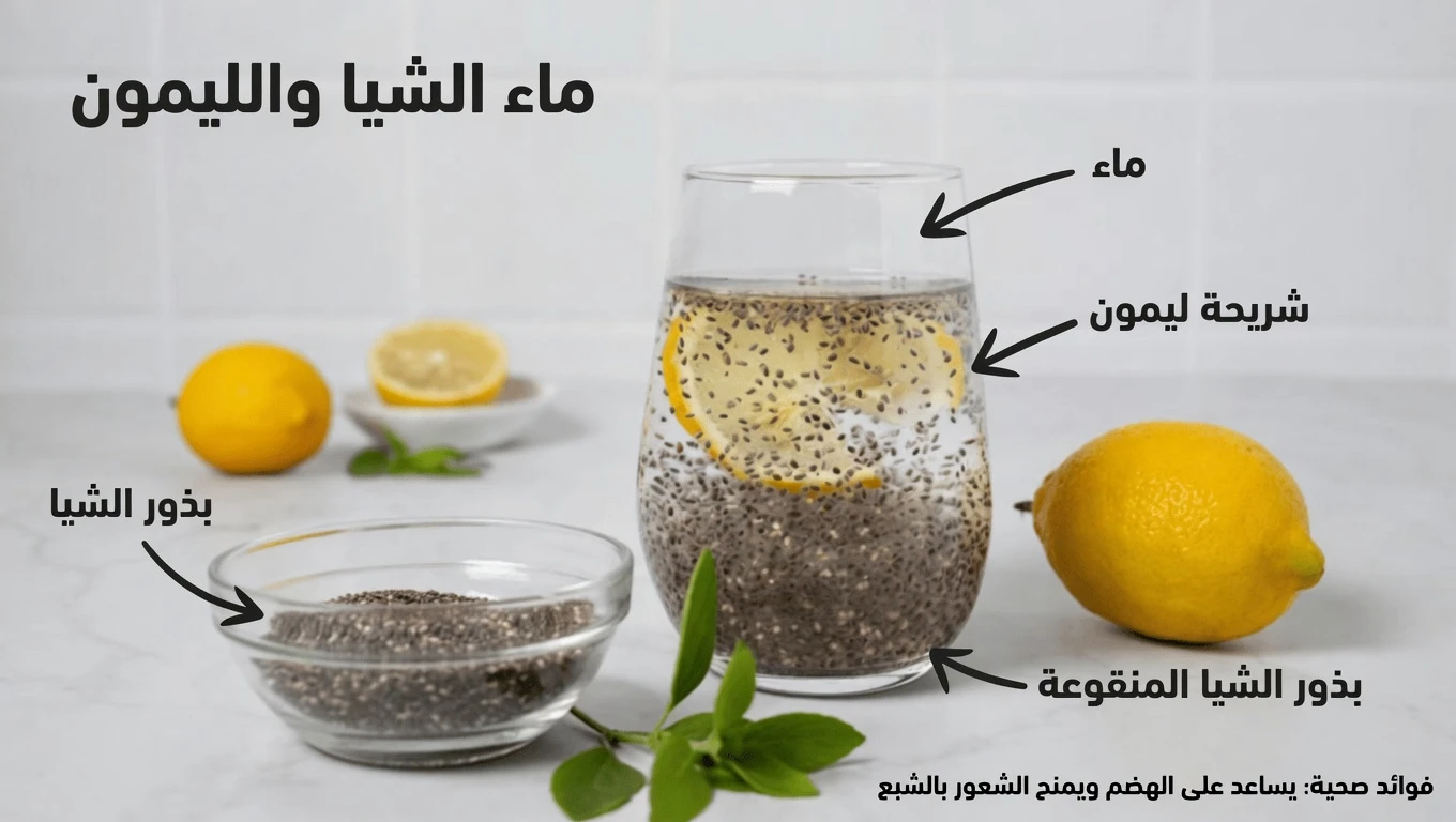 امزج الليمون والزنجبيل وبذور الشيا قبل النوم – عادة مسائية بسيطة لصحة القلب