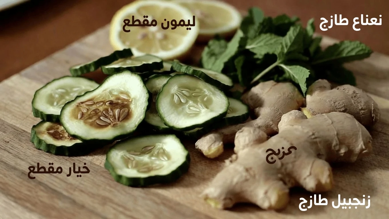 9 أسباب قوية لشرب ماء الخيار والزنجبيل والنعناع والليمون يوميًا