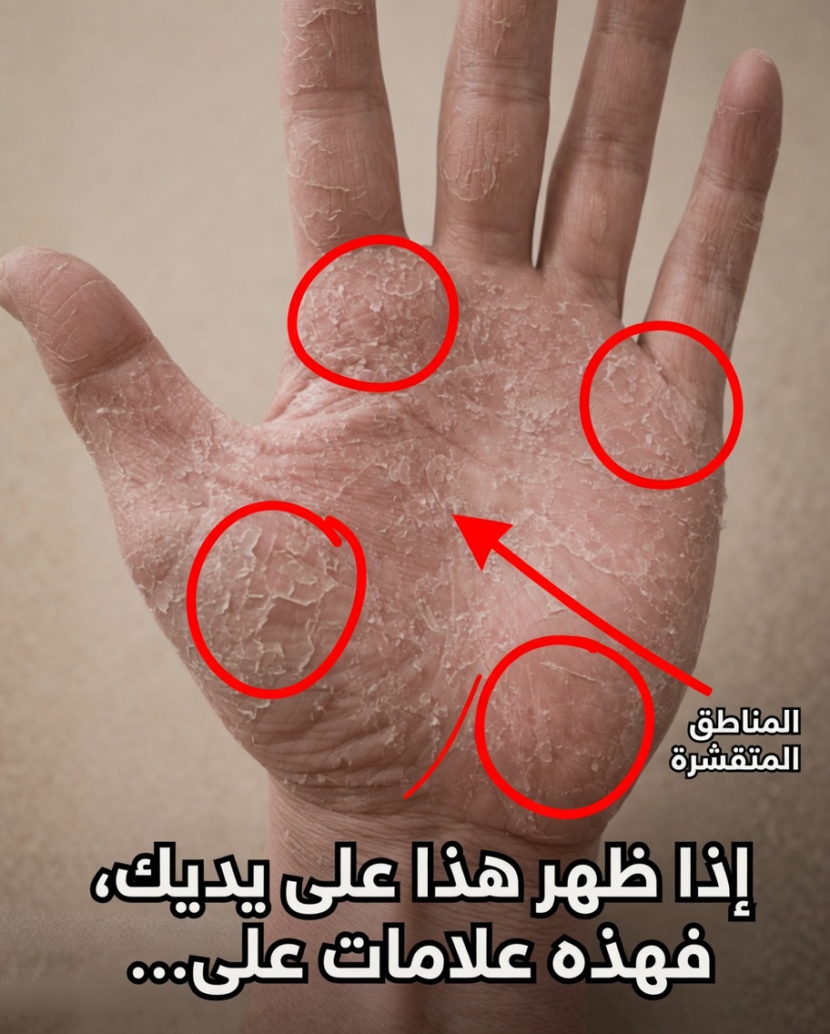 ماذا لو كان هذا الجلد المتقشر والمتساقط على يديك يحاول أن يخبرك بشيء مهم؟