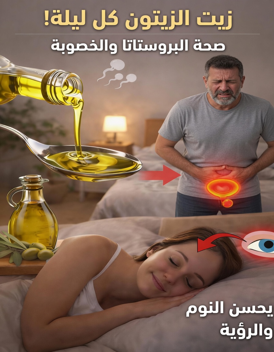 الطقس الليلي لتناول زيت الزيتون قبل النوم: عادة بسيطة تستحق الاستكشاف