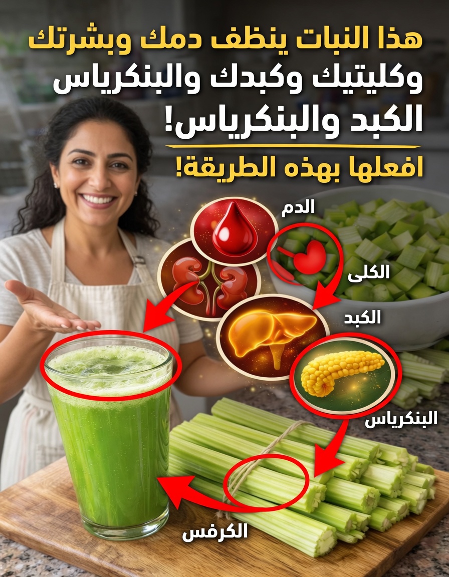 هل عصير الكرفس عادة يومية بسيطة تستحق إضافتها إلى روتينك لتحسين الترطيب ودعم المغذيات؟