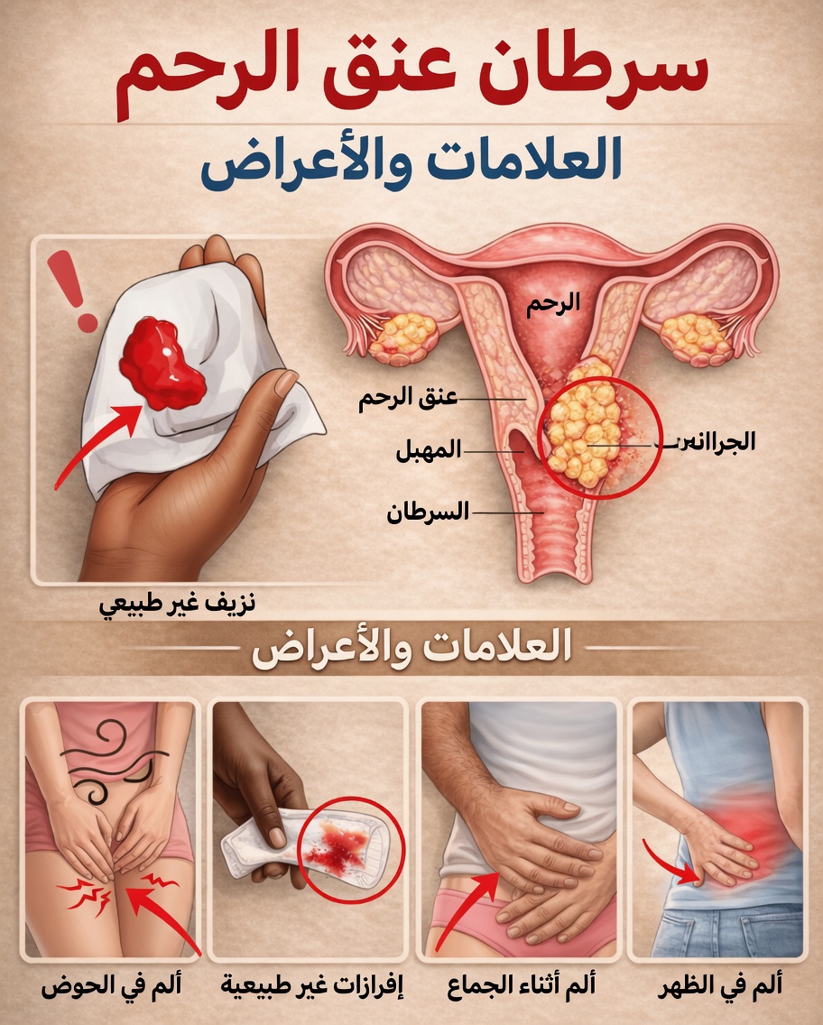 9 علامات إنذار مبكرة لسرطان عنق الرحم تفوتها معظم النساء | أعراض سرطان عنق الرحم