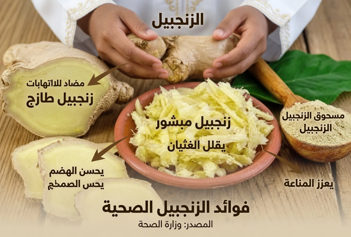 ماذا يحدث حقًا لجسمك بعد سن الستين عندما تبدأ بتناول الزنجبيل كل صباح