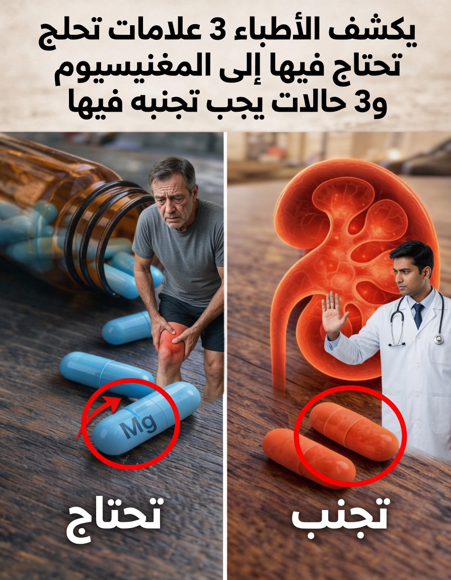 يكشف الأطباء عن 3 علامات قد تشير إلى أنك بحاجة إلى المزيد من المغنيسيوم و3 حالات يجب فيها تجنّب المكمّلات