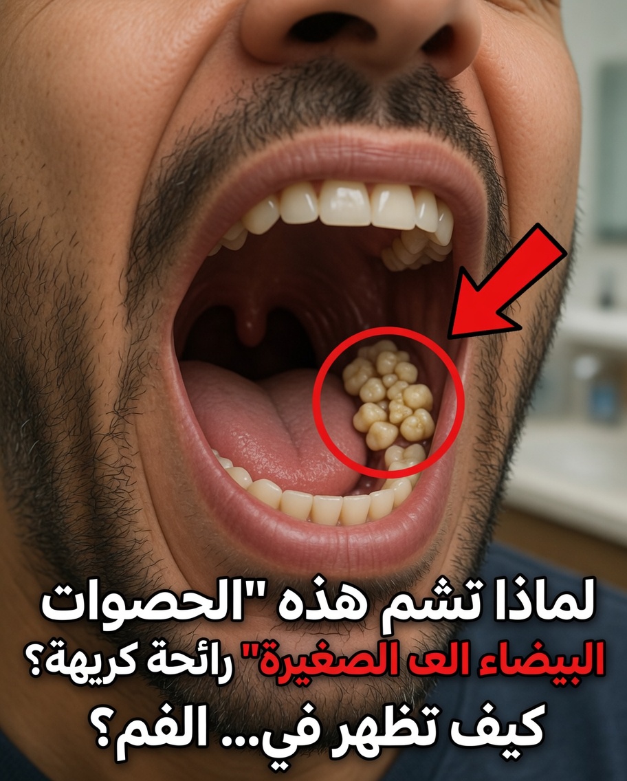 ما هي تلك «الحجارة» البيضاء ذات الرائحة الكريهة في فمك التي تسبب رائحة فم سيئة للغاية؟ الحقيقة حول حصوات اللوزتين