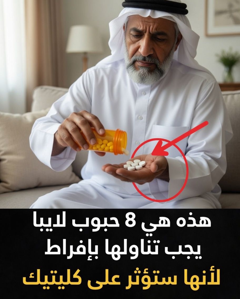 ٨ أدوية شائعة قد تضر كليتيك (ولماذا يُعدّ التداوي الذاتي محفوفًا بالمخاطر)