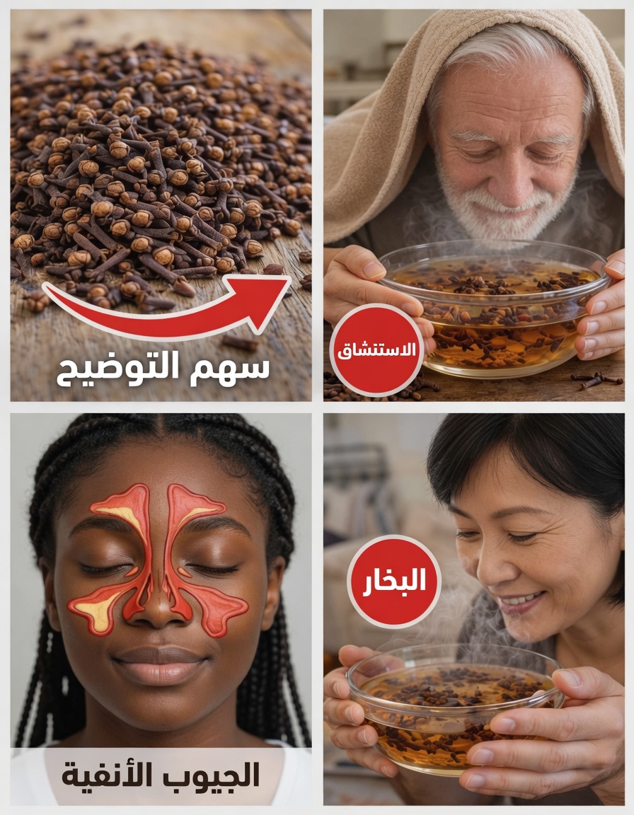 استكشاف الإمكانات المهدئة لاستنشاق بخار القرنفل لراحة الجهاز التنفسي