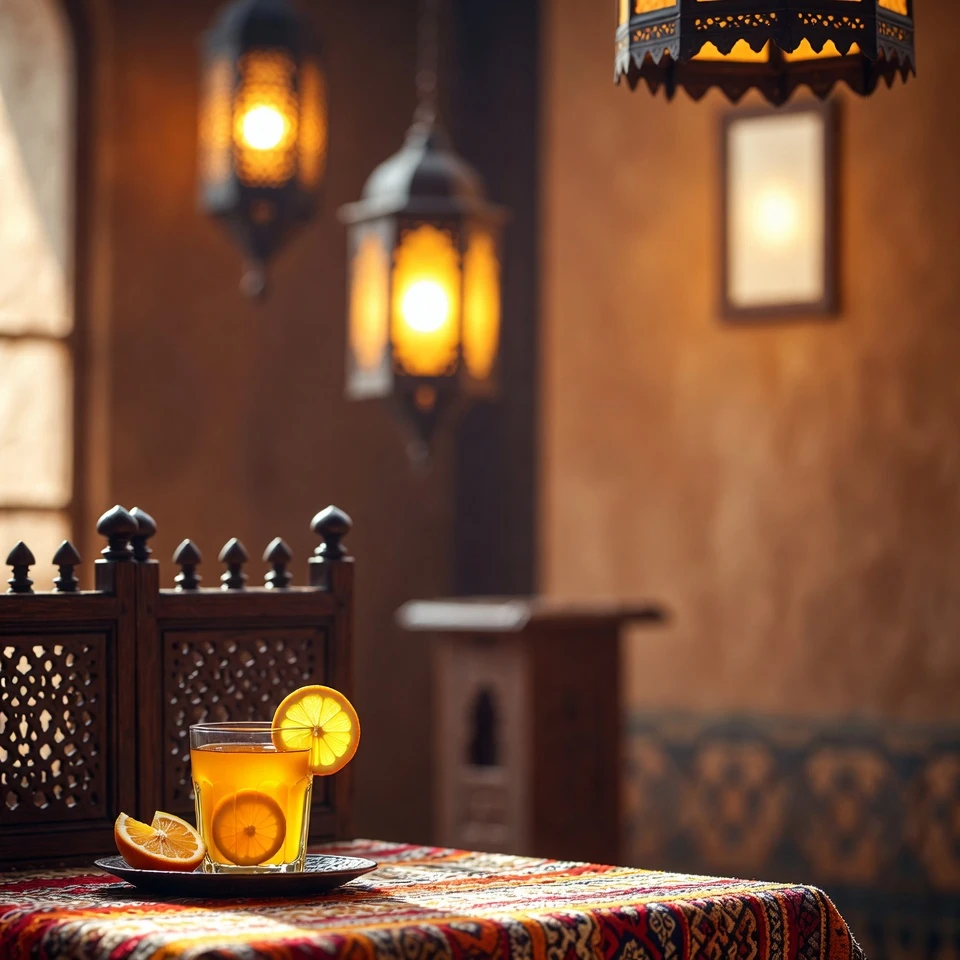 مشروب عشبي طبيعي لدعم الدورة الدموية اليومية والعافية: طقس بسيط بالكركم والحمضيات